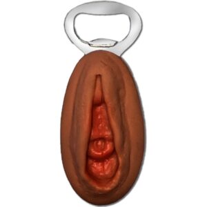 vVigoroso DIABLO PICANTE - ABRIDOR EM FORMA DE VAGINA MULATO