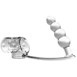 Vigoroso PRETTY LOVE - MANGA PARA PÊNIS COM PLUG ANAL TRANSPARENTE