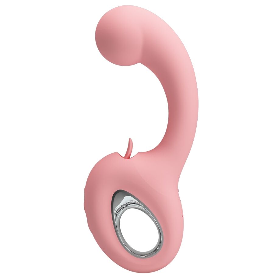 Vigoroso PRETTY LOVE - ERYNNYES VIBRADOR PONTO G + ESTIMULADOR DE CLITÓRIS 10 VIBRAÇÕES ROSA