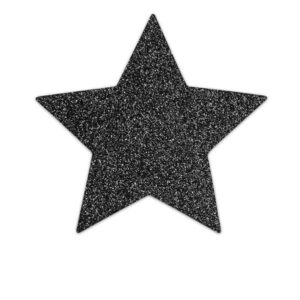 vVigoroso BIJOUX - INDISCRETS BLACK STAR FLASH NIPPLE CAPS