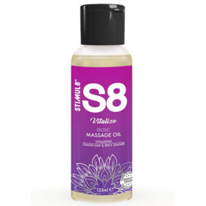 vVigoroso STIMUL8 - S8 ÓLEO DE MASSAGEM DE LIMÃO VITALIZE 125 ML