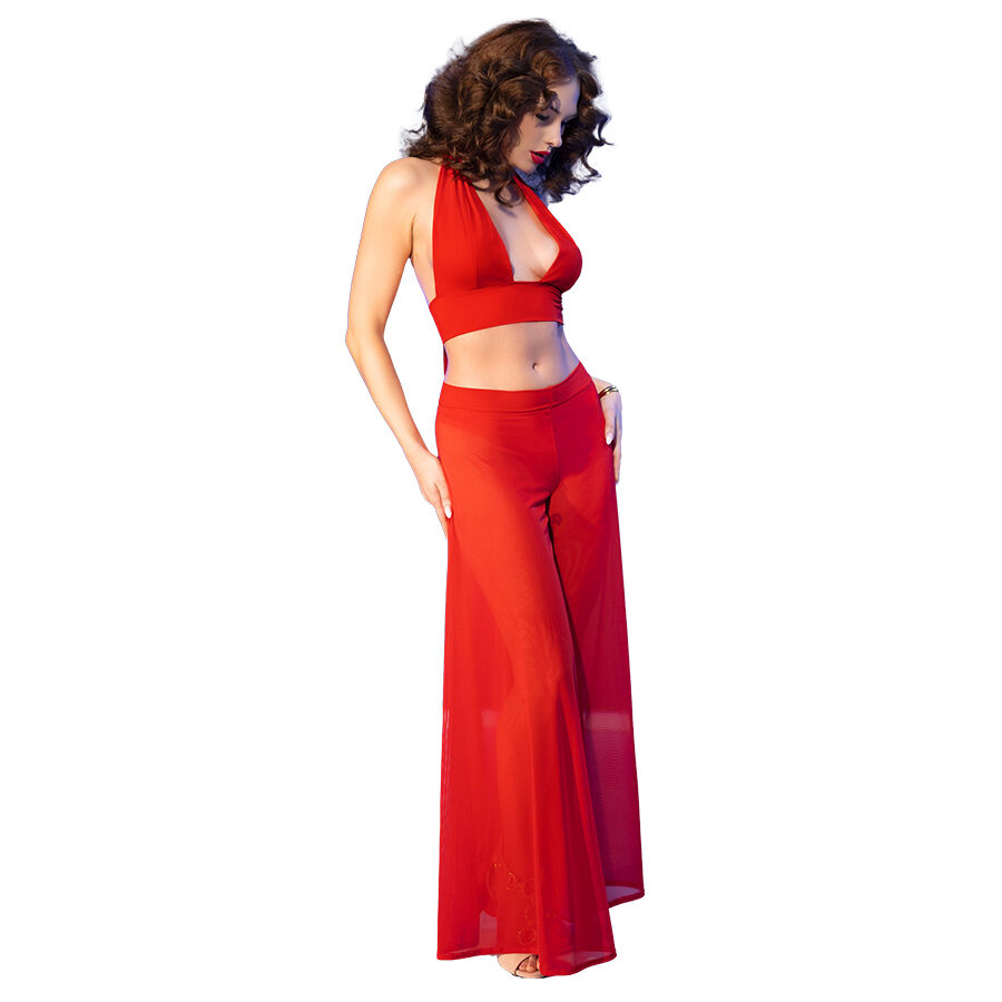 CHILIROSE - CR 4857 CONJUNTO DE BLUSA E CALÇA VERMELHA TAMANHO M - Image 8