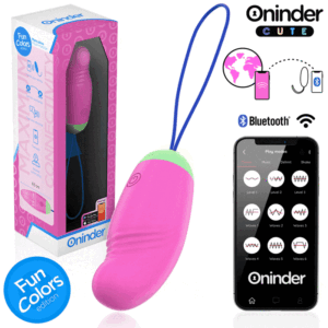 Vigoroso ONINDER CUTE - OVO DE SILICONE VIBRATÓRIO E GIRATÓRIO 360° PARA PRAZER E AMOR - APLICATIVO GRATUITO GLOBAL