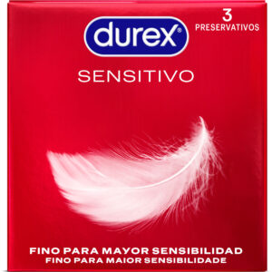Vigoroso - DUREX - PRESERVATIVOS SENSITIVE 3 UNIDADES