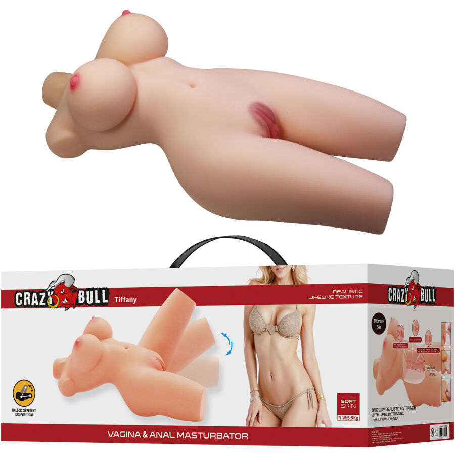 Vigoroso CRAZY BULL - TIFFANY TORSO FEMININO REALISTA VAGINA E ANAL 5