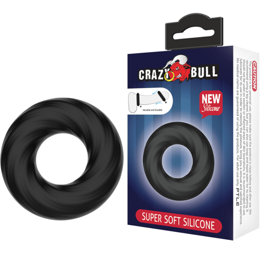 Vigoroso CRAZY BULL - ANEL DE SILICONE ESPIRAL