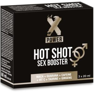 vVigoroso X POWER - HOT SHOT SEX BOOSTER AUMENTA LIBIDO 3 X 20 ML