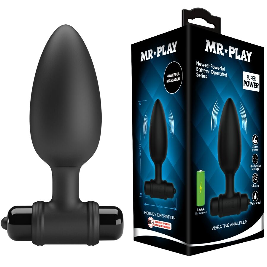 Vigoroso MR PLAY - PLUG ANAL SUPER POWER COM VIBRAÇÃO
