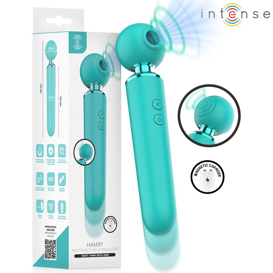 Vigoroso INTENSE - HAMBY ESTIMULADOR MULTIFUNCIONAL DE SUCÇÃO E VIBRAÇÃO