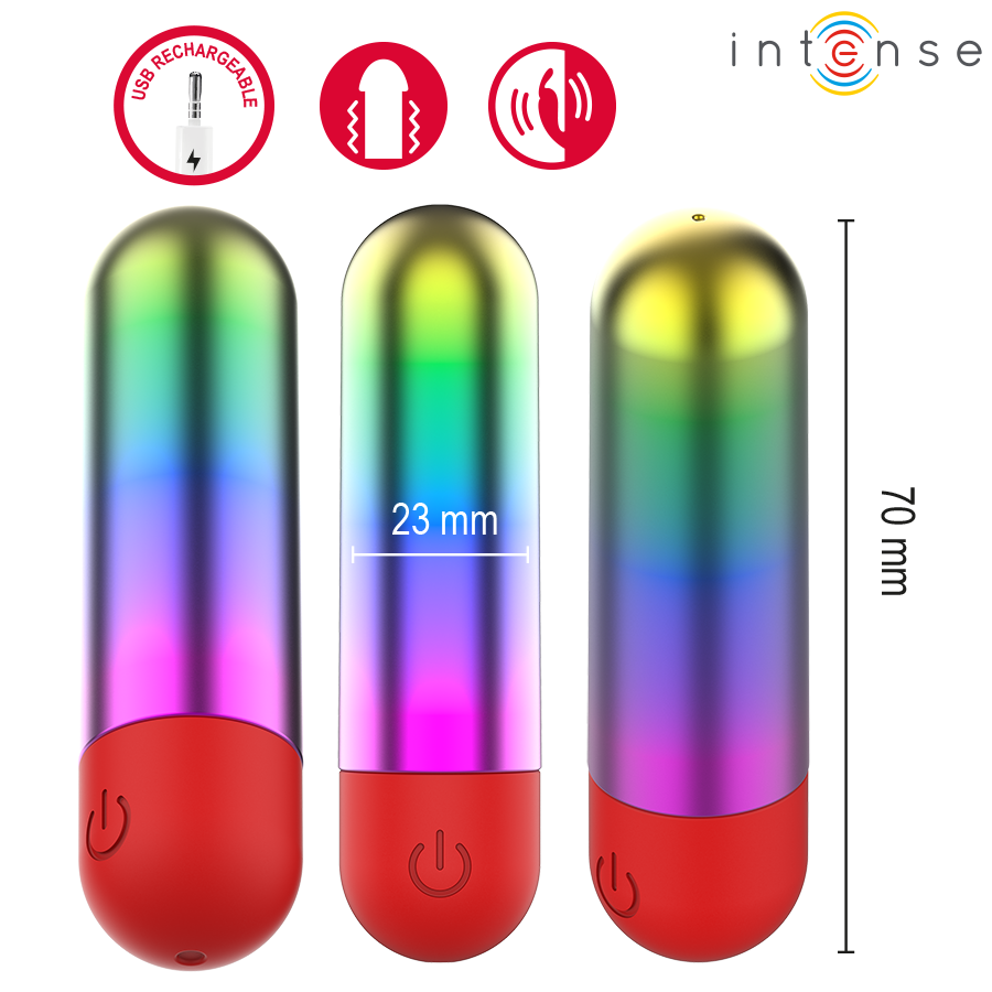 INTENSE - DEBBIE RAINBOW CLITORIS VIBRATÓRIO BULLET - Image 3