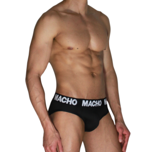 vVigoroso MACHO - MCH007 SLIP CLÁSSICO PRETO + PRETO M