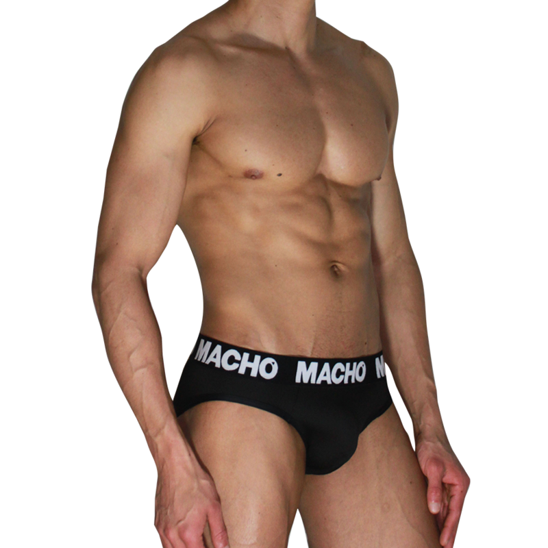 vVigoroso MACHO - MCH007 SLIP CLÁSSICO PRETO + PRETO M