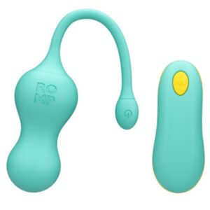 Vigoroso ROMP - CELLO OVO VIBRATÓRIO MULTIFUNCIONAL TURQUESA COM CONTROLE REMOTO