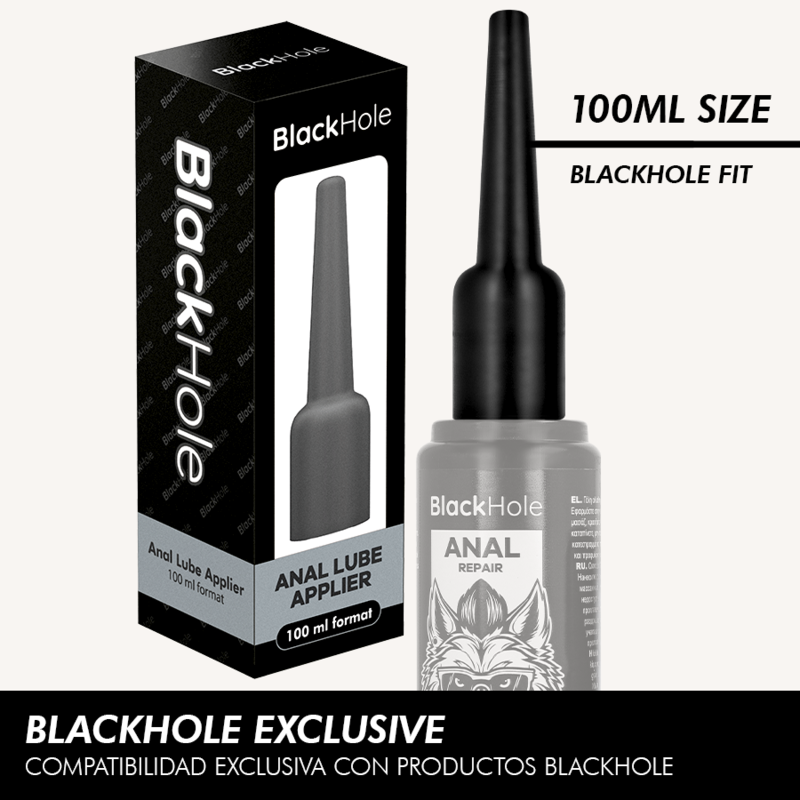 vVigoroso BLACK HOLE - APLICADOR DE LUBRIFICANTE ANAL TAMANHO G 100 ML