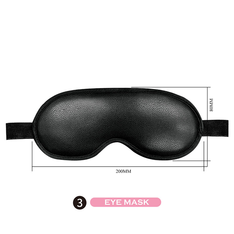 PRETTY LOVE - KIT BDSM DE 8 PEÇAS PRETO - Image 3