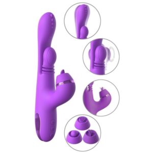 Vigoroso FANTASY FOR HER - VIBRADOR COELHO INTIMOTION PULSE PRO VIBE ROXO