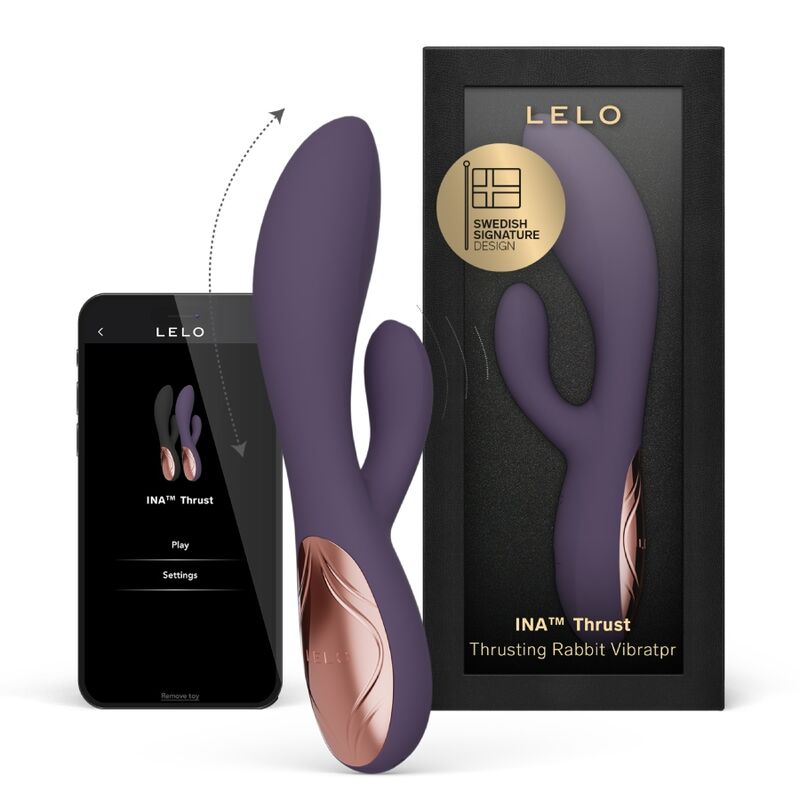 Vigoroso LELO - INA THRUST RABBIT VIBRADOR DE EMPURRA ROXO
