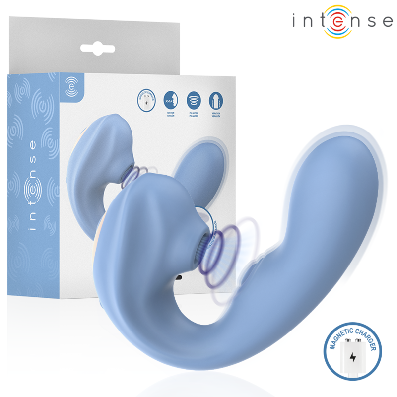 Vigoroso INTENSE - GINA - ESTIMULADOR CLITORIAL MULTIFUNCIONAL AZUL
