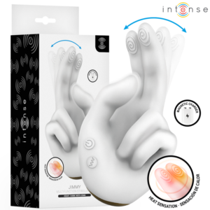 Vigoroso INTENSE - JIMMY ESTIMULADOR MULTIFUNCIONAL EM FORMATO DE MÃO COM VIBRAÇÃO E CALOR