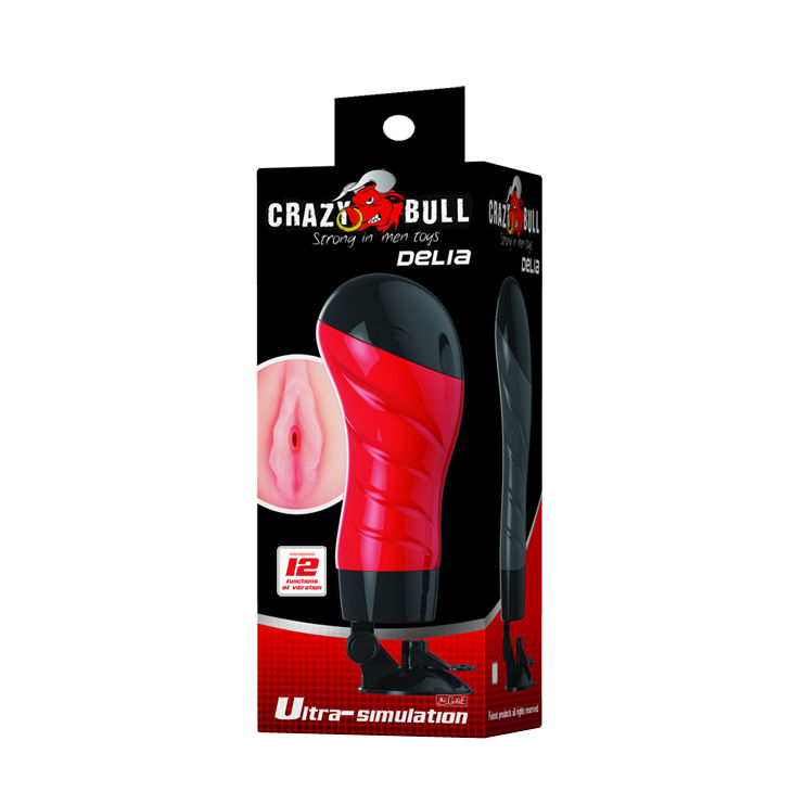 Vigoroso CRAZY BULL - FLORA VAGINA COM BASE MASTURBADOR DE VOZ