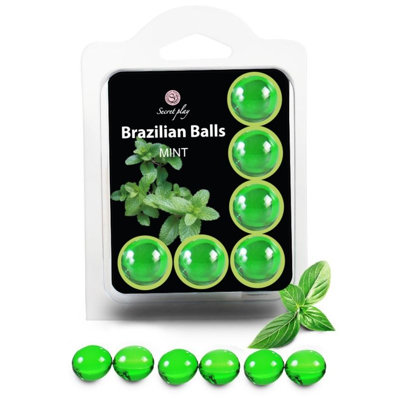 vVigoroso SECRETPLAY - CONJUNTO 6 BOLAS BRASILEIRAS MENTA
