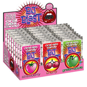 vVigoroso PIPEDREAM - BJ BLAST MORANGO/CEREJA E MAÇÃ VERDE - EXPOSITOR - 36 UNIDADES