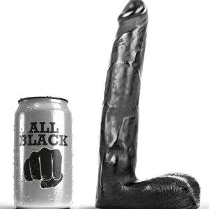 Vigoroso ALL BLACK - DILDO REALÍSTICO 21 CM