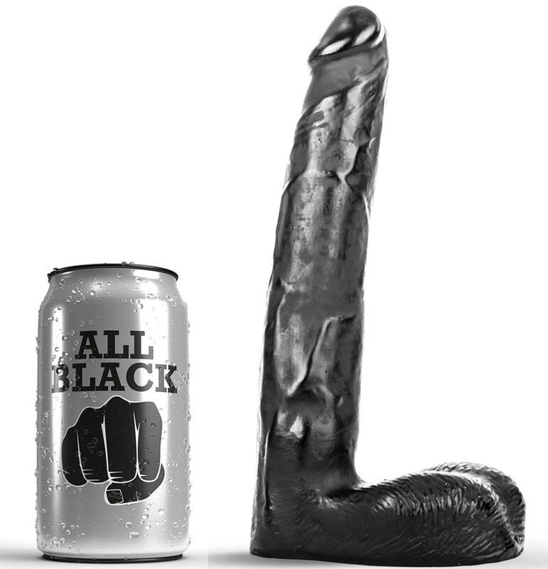 Vigoroso ALL BLACK - DILDO REALÍSTICO 21 CM