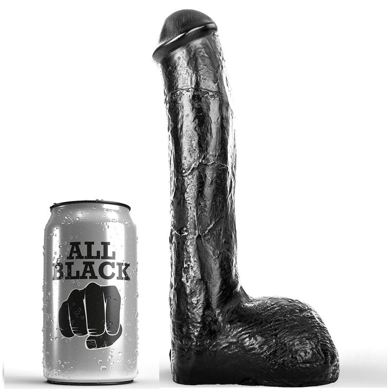 Vigoroso ALL BLACK - PENE REALISTA ANAL 23 CM