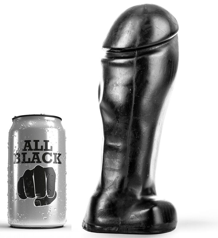 Vigoroso ALL BLACK - DONG 22 CM DE DEDO LARGO