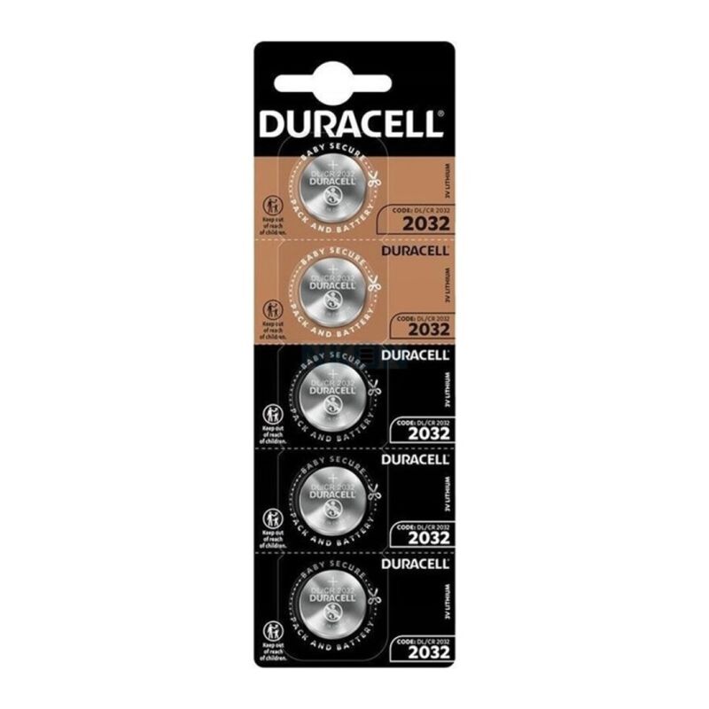 vVigoroso DURACELL - BATERIA BOTO LITIO CR2032 3V 5 UNIDADE