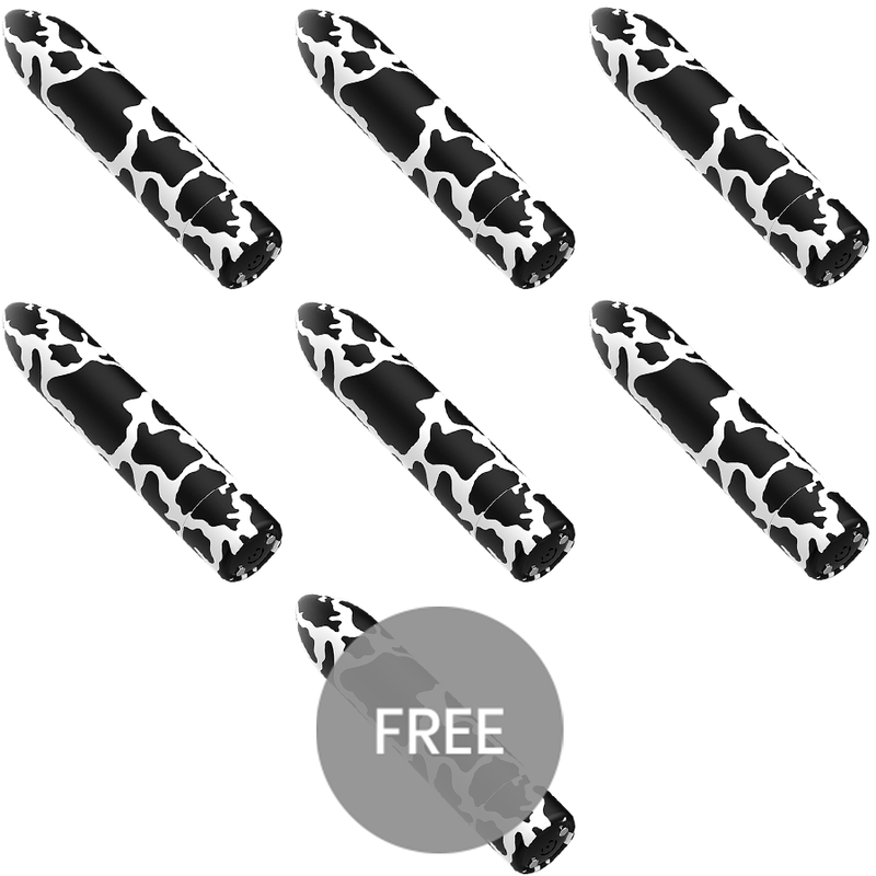 Vigoroso CUSTOM BULLETS - VACA RECARREGÁVEL BALA MAGNÉTICA 10 INTENSIDADES 6 + 1 GRÁTIS