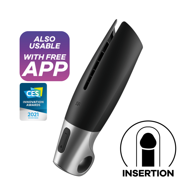 Vigoroso SATISFYER - MASTURBADOR POWER PRETO