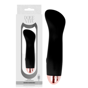 Vigoroso DOLCE VITA - VIBRADOR RECARREGÁVEL ONE BLACK 10 SPEED