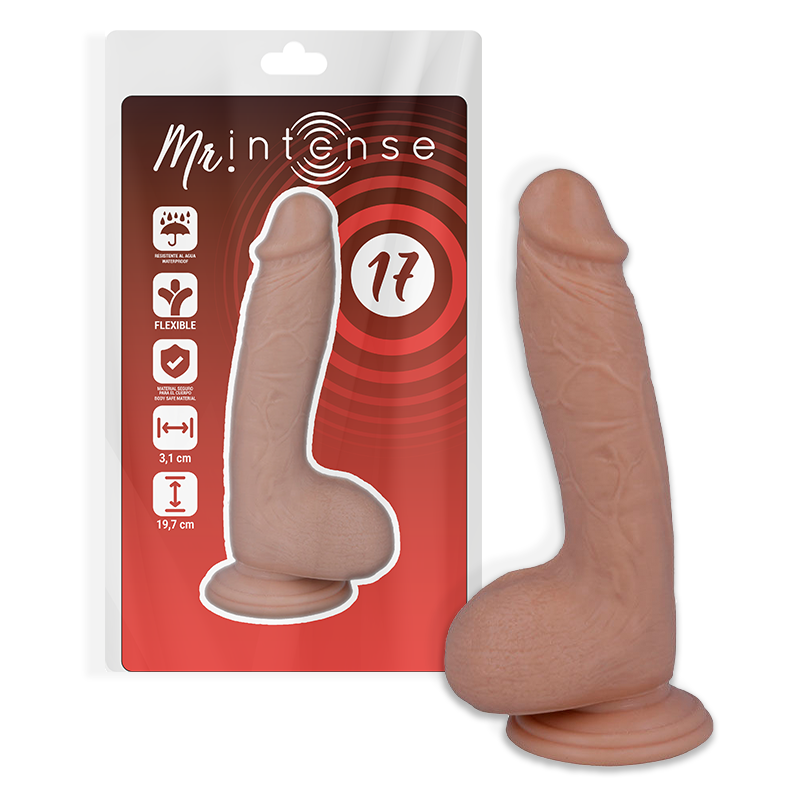 Vigoroso MR INTENSE - 17 PÊNIS REALÍSTICO 19.7 CM -O- 4.1 CM