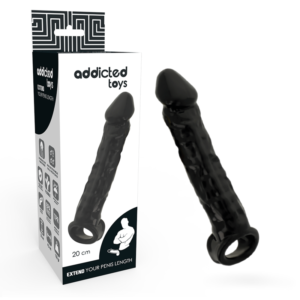 Vigoroso ADDICTED TOYS - DONG EXTENSO PRETA