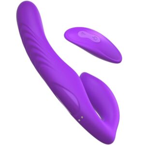 Vigoroso FANTASY FOR HER - VIBRADOR DE DUPLA PENETRAÇÃO CONTROLE REMOTO 9 NÍVEIS VIOLETA