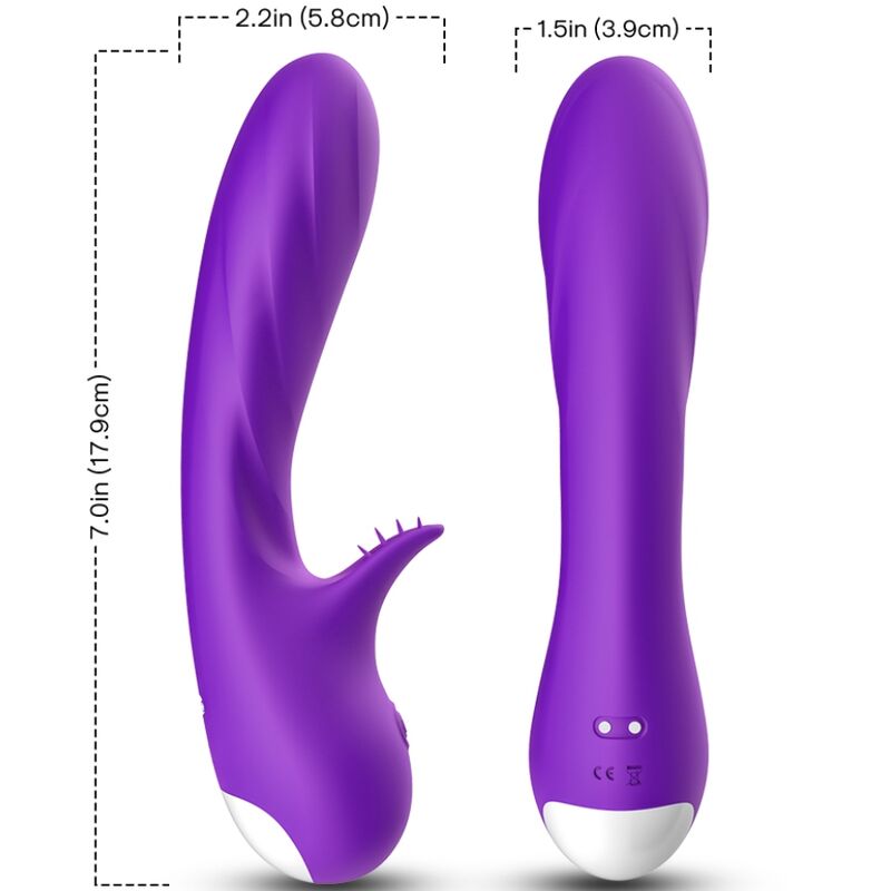 Vigoroso ARMONY - VIBRADOR ROMANCE COM ESTIMULADOR ROXO