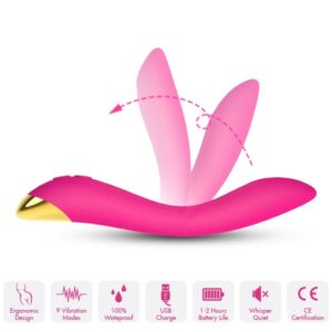 Vigoroso ARMONY - FLAMINGO VIBRADOR MULTPOSIÇÃO FÚCSIA
