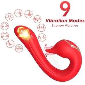 Vigoroso ARMONY - VIBRADOR DELFIN MULTIPOSIÇÃO E EFEITO DE CALOR VERMELHO