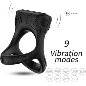 Vigoroso ARMONY - VIBRADOR DE ANEL E MULTPOSIÇÃO PRETO