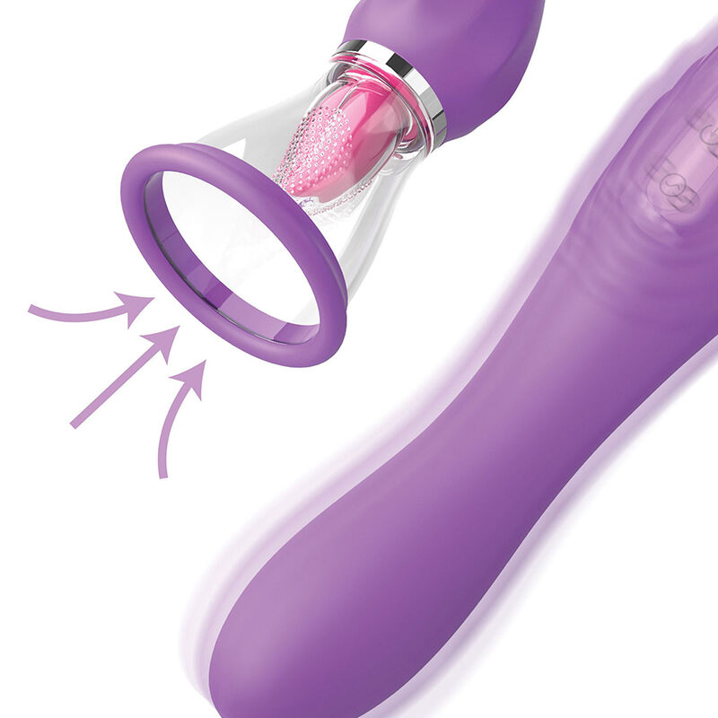 FANTASY FOR HER - MANGUEIRA DE SUCÇÃO MAX PLEASURE COM LÍNGUA ESTIMULANTE ROXA - Image 3