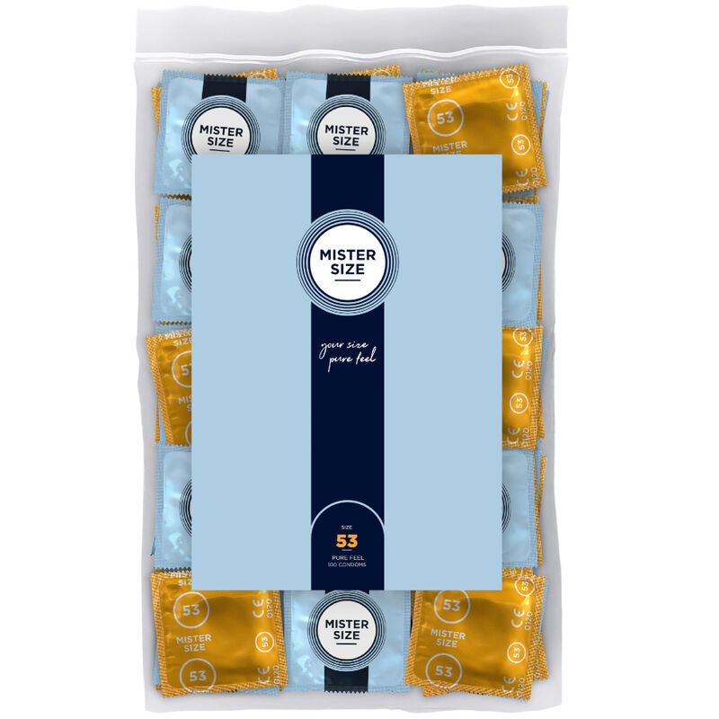 Vigoroso - MISTER SIZE - PRESERVATIVO TAMANHO M 53 MM (100 UNIDADES)