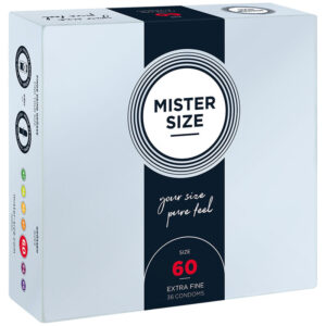 Vigoroso - MISTER SIZE - PRESERVATIVO TAMANHO XL 60 MM (36 UNIDADES)