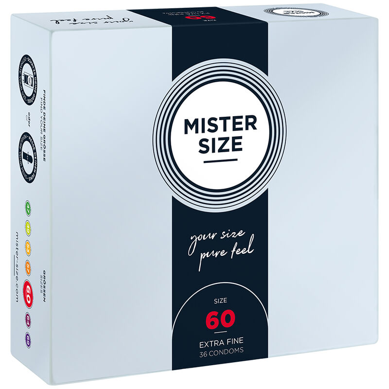 Vigoroso - MISTER SIZE - PRESERVATIVO TAMANHO XL 60 MM (36 UNIDADES)