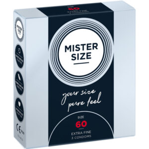 Vigoroso - MISTER SIZE - PRESERVATIVO TAMANHO XL 60 MM (3 UNIDADES)