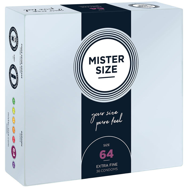 Vigoroso - MISTER SIZE - PRESERVATIVOS TAMANHO XXL 64 MM (36 UNIDADES)