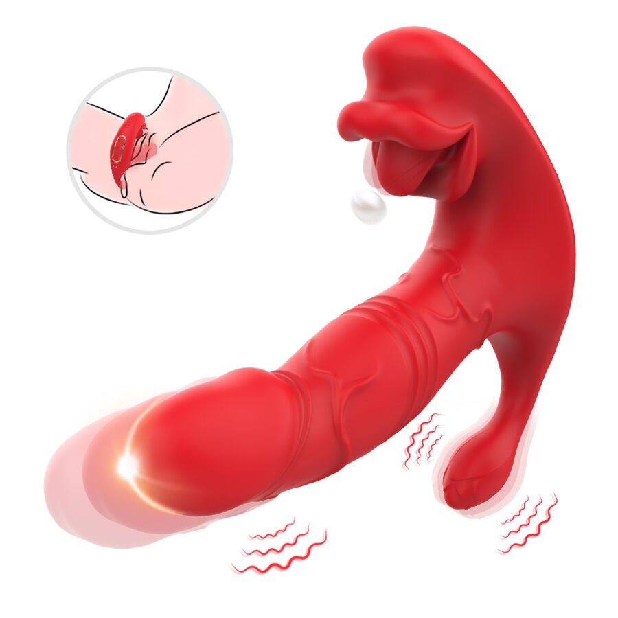 ARMONY - VIBRADOR ANAL CALCINHA C E ESTIMULADOR DO PONTO G CONTROLE REMOTO VERMELHO - Image 2