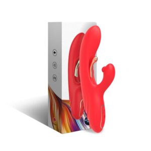 Vigoroso ARMONY - VIBRADOR ESTIMULADOR DE PONTO G E CLITÓRIS COM LÍNGUA OSCILANTE VERMELHO