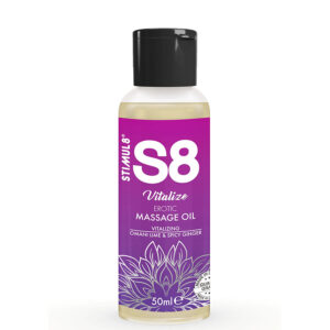 vVigoroso STIMUL8 - S8 VITALIZE ÓLEO DE MASSAGEM ERÓTICO LIMA 50 ML